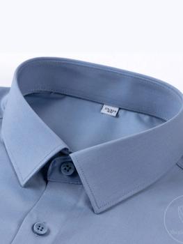 Áo Sơ Mi Nam Xám Ghi Sợi Tre TGSM02